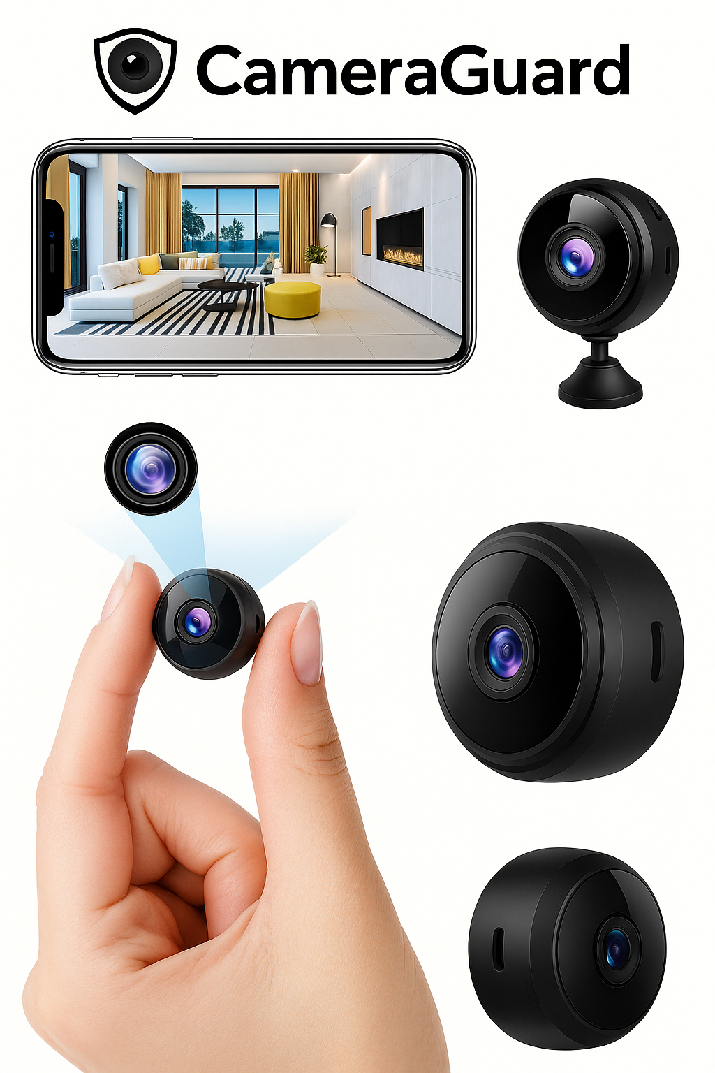 Caméra WiFi Ultra Compacte – Sécurité & Surveillance Discrète