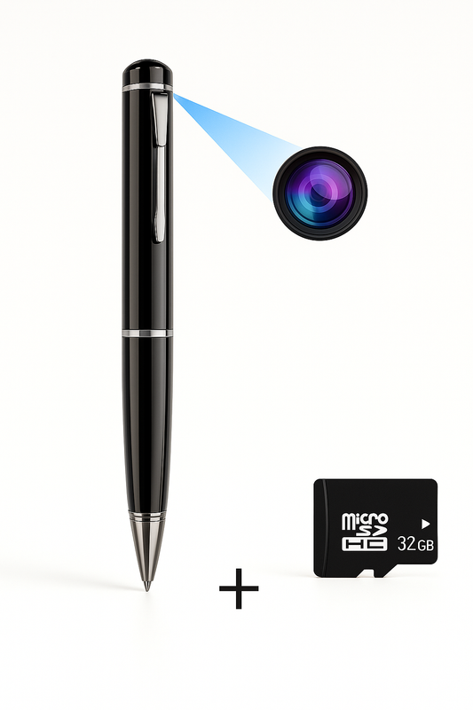 Caméra Stylo Espion 1080p + Carte 32Go